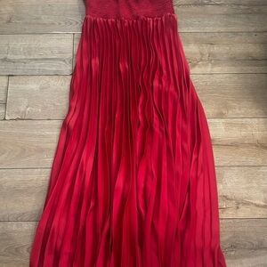 Ramy Brook Red Strapless Gown for Prom